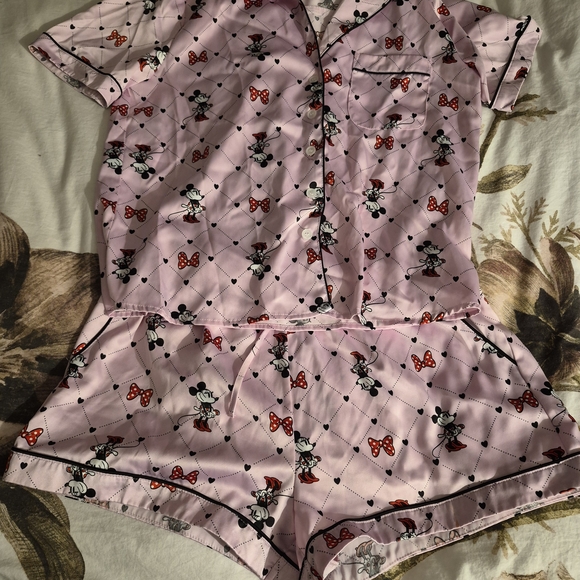 Disney Pink Mickey and Minnie Pajama Set - Picture 3 of 4